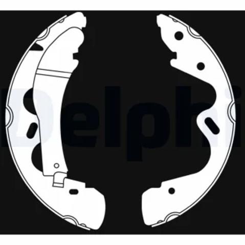 Задние барабанные тормозные колодки LS2019 DELPHI