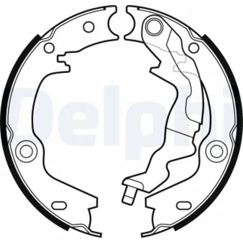 Колодки стояночного тормоза LS2161 DELPHI