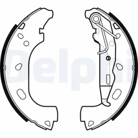 Задние барабанные колодки LS2167 DELPHI