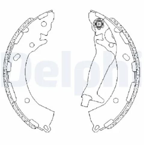 Барабанные колодки LS2195 DELPHI