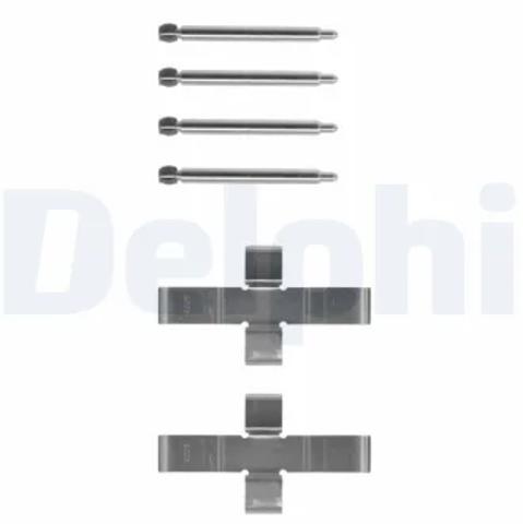Комплект пружинок крепления дисковых колодок, передних LX0047 DELPHI