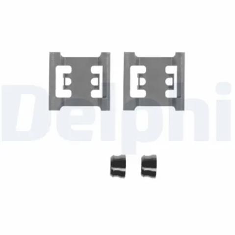 Комплект пружинок крепления передних дисковых колодок LX0218 DELPHI