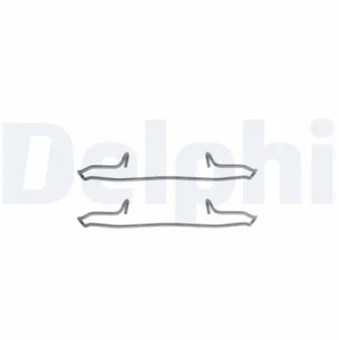 Комплект пружинок крепления дисковых передних колодок LX0223 DELPHI