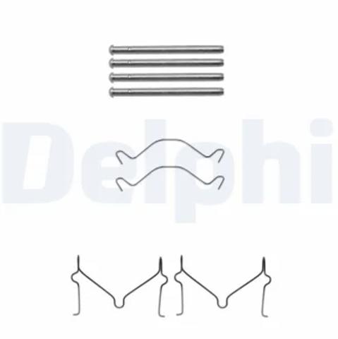 Комплект пружинок крепления передних дисковых колодок LX0306 DELPHI