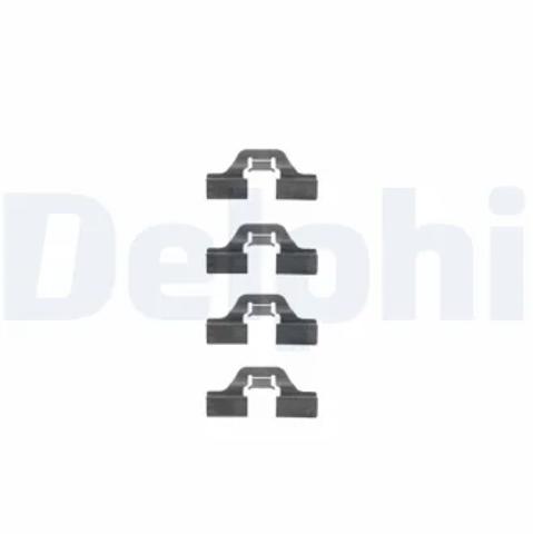 Комплект пружинок крепления дисковых колодок, задних LX0307 DELPHI