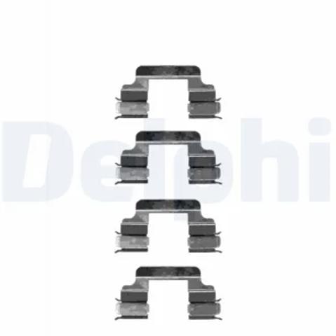 Комплект пружинок крепления дисковых колодок, передних LX0334 DELPHI