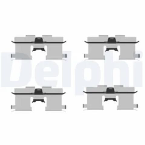 Комплект пружинок крепления задних дисковых колодок LX0407 DELPHI
