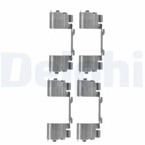 Комплект пружинок крепления дисковых колодок, передних LX0479 DELPHI