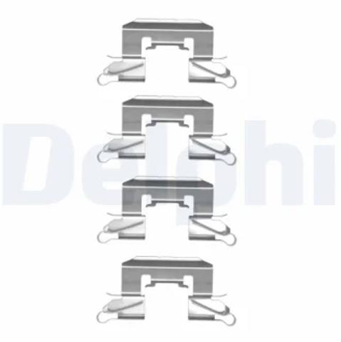 Комплект пружинок крепления дисковых колодок, передних LX0507 DELPHI