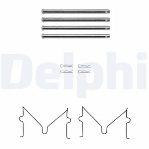 Комплект пружинок крепления передних дисковых колодок LX0691 DELPHI