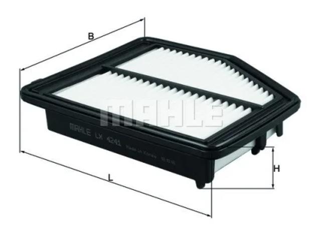 Воздушный фильтр двигателя LX4241 MAHLE