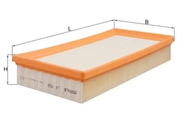 Элемент воздушного фильтра LX756 MAHLE