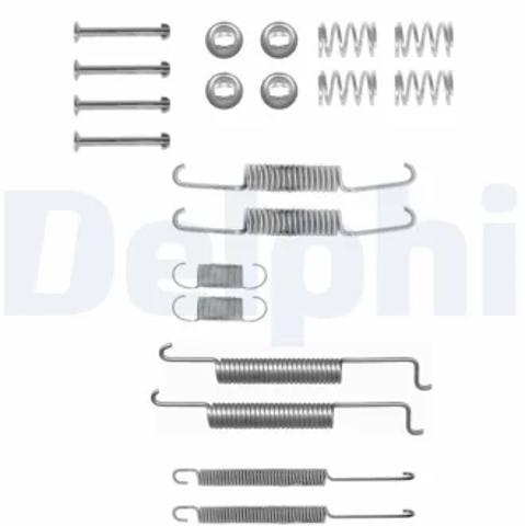 Установочный комплект задних барабанных колодок LY1033 DELPHI