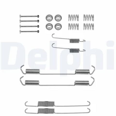 Установочный комплект задних барабанных колодок LY1062 DELPHI