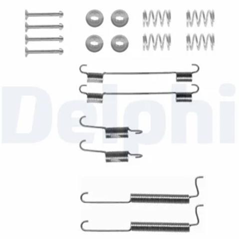 Установочный комплект задних барабанных колодок LY1292 DELPHI
