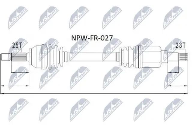 Привод в сборе левый NPWFR027 NTY