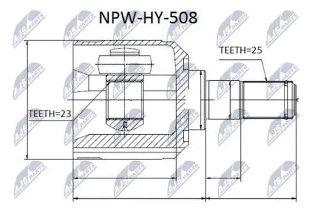 ШРУС наружный NPWHY508 NTY