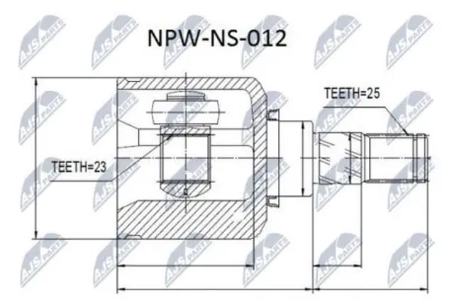 Граната внутренняя передняя правая NPWNS012 NTY