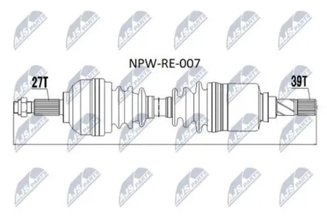 Привод в сборе левый NPWRE007 NTY