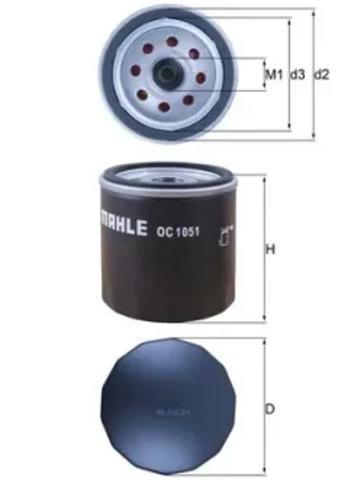 MAHLE OC1051 Масляный фильтр в наличии Винница