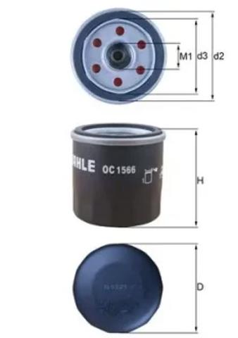 MAHLE OC1566 Масляный фильтр в наличии Павлоград