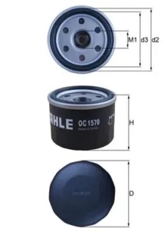 Маслофильтр OC1570 MAHLE