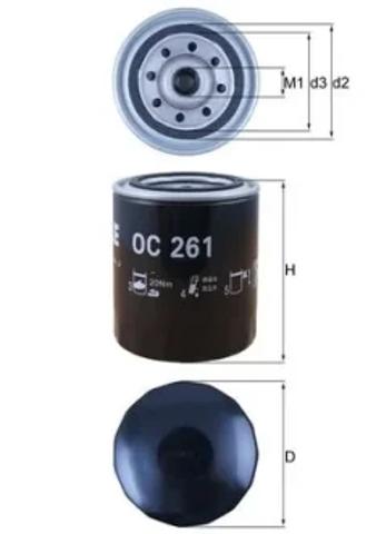 Маслофильтр OC261 MAHLE