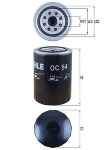 Масляный фильтр OC54 MAHLE