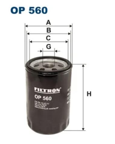 Маслофильтр OP560 FILTRON