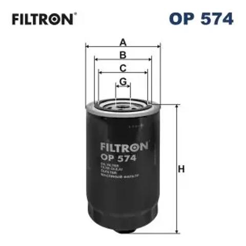 Фильтр масляный ДВС OP574 FILTRON