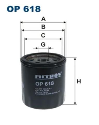 Фильтр масла OP618 FILTRON