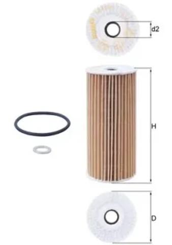 Фильтр масляный ДВС OX1048D MAHLE