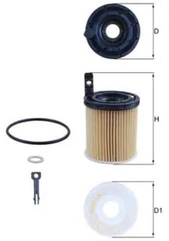Маслофильтр OX1121D MAHLE