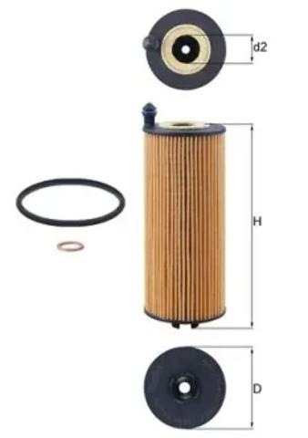MAHLE OX1302D Фильтр масляный в наличии Ужгород