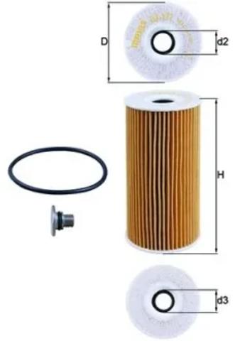 MAHLE OX377D Масляный фильтр в наличии Одесса