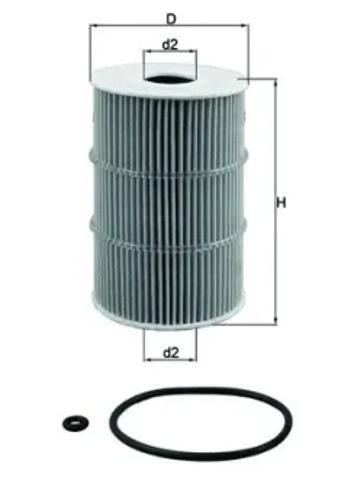 Фильтр масляный грубой очистки (полнопоточный) OX378D MAHLE