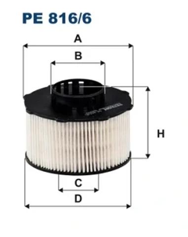 Фильтр топлива PE8166 FILTRON