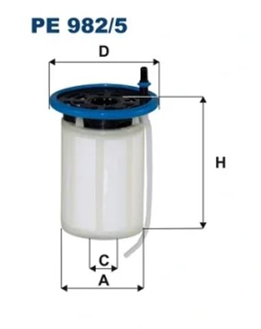 Фильтр топливный PE9825 FILTRON