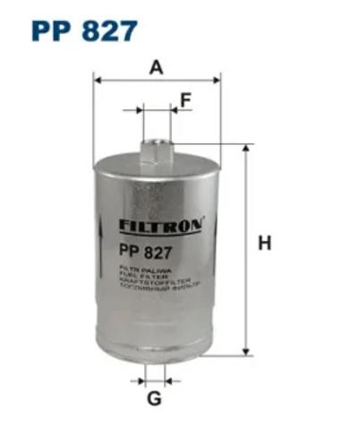 Фильтр топлива PP827 FILTRON