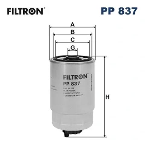 Фильтр топливный PP837 FILTRON