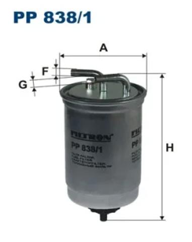 Фильтр тонкой очистки топлива PP8381 FILTRON