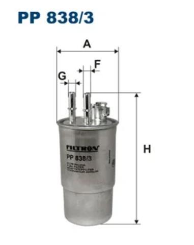 Фильтр топлива PP8383 FILTRON