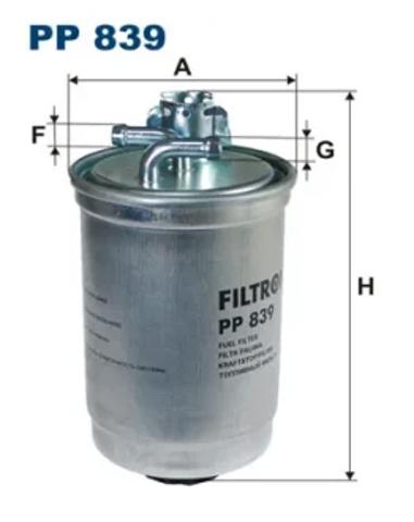 Фильтр топлива PP839 FILTRON