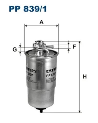 Фильтр тонкой очистки топлива PP8391 FILTRON