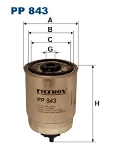 Фильтр-отстойник топлива грубой очистки PP843 FILTRON