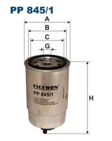 Фильтр топливный PP8451 FILTRON