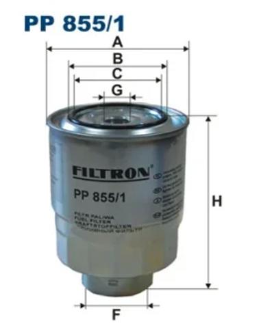 Фильтр-отстойник топлива грубой очистки PP8551 FILTRON