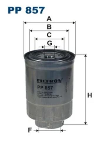 Топливный фильтр PP857 FILTRON