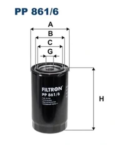 Фильтр топлива PP8616 FILTRON