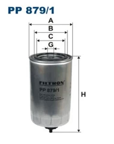 Фильтр топлива PP8791 FILTRON